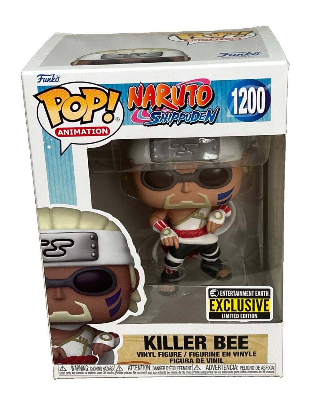 Funko Pop! Naruto Shippuden Killer Bee #1200 Entertainment Earth Exclusive New